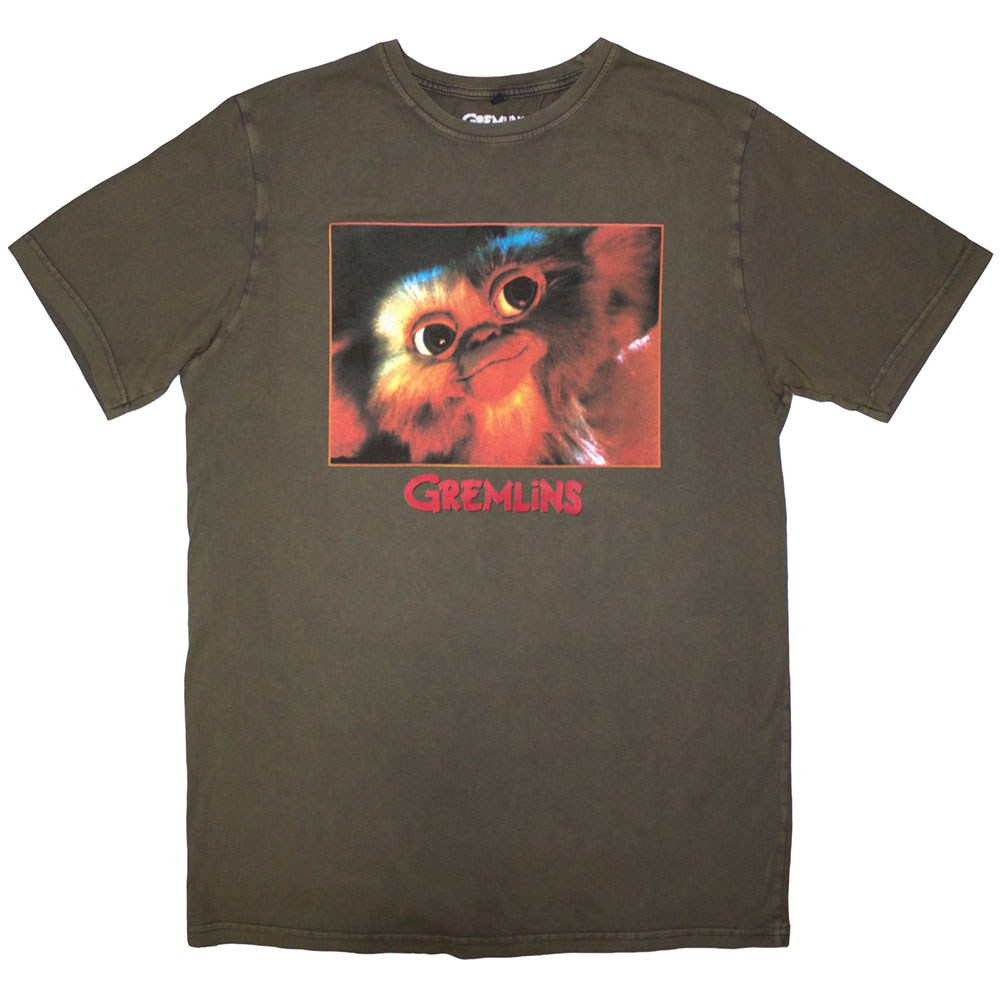 Gremlins - Gizmo Photo Tshirt Homme - Vert